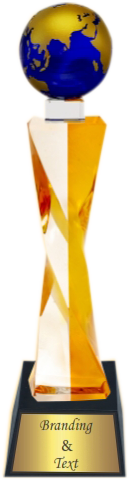 Earth Crystal Trophies Manufacturers – BT 478