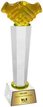 Handshake Crystal Trophies Manufacturers – BT 480