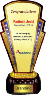 Plain Wood & Metal Trophies Manufacturers – BT 9854