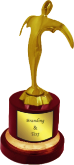 Golden Lady Wood Metal Trophies Manufacturers – BT 9903