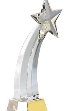 Shooting Star Crystal Trophies Manufacturers - BT 117