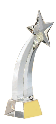 Shooting Star Crystal Trophies Manufacturers - BT 117