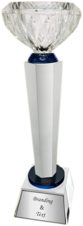 Diamond Cup Crystal Trophies Manufacturers - BT 477