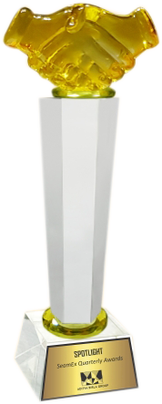 Handshake Crystal Trophies Manufacturers - BT 480