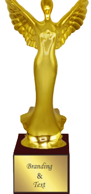 Female Rising Wings Resin Trophies Manufacturers - BT 606