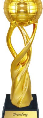 Gold Globe Resin Trophies Manufacturers - BT 611