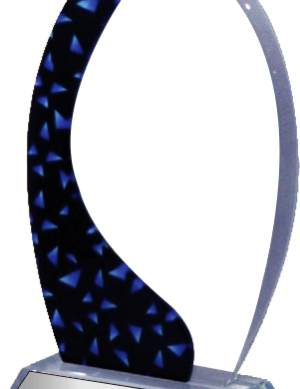 Oval Crystal Glass Trophies Manufacturers - BT 7315