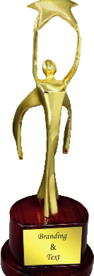 Dancer Wood Metal Trophies Manufacturers - BT 9954
