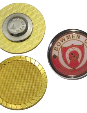 Round Metal Badge With Magnet - Medals & Badges