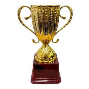 Gold Fiber Big Cup with Fluted Bowl