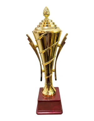 Tall Slim Fluted Gold Fiber Big Cup
