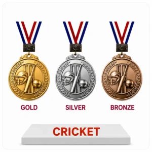 Medal with decorative designBlack star trophy award