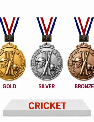 Medal with decorative designBlack star trophy award