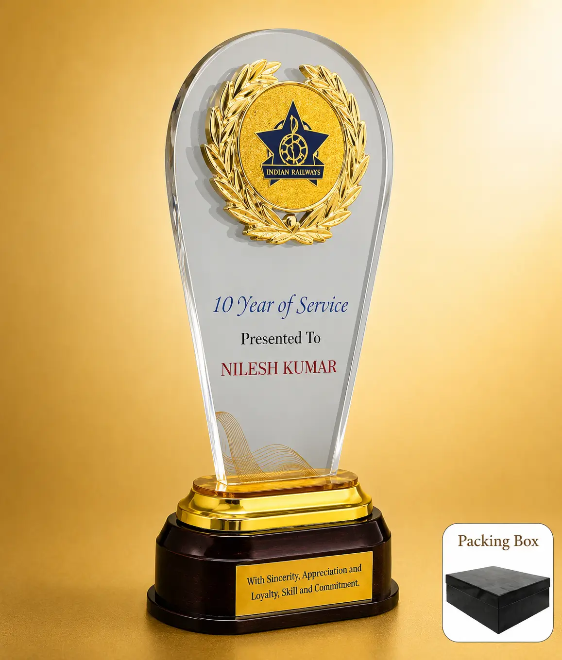 AC-8473 Acrylic Service Medallion Award