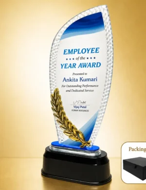 AC-8529 Acrylic Employee Award with Wreath