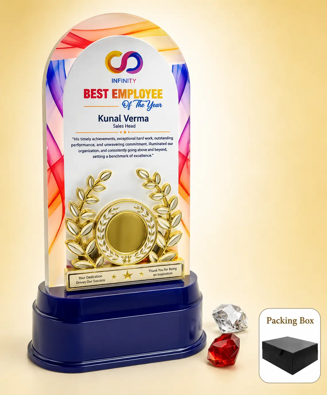 AC-8534 Colourful Acrylic Trophy Cup Award