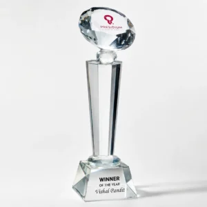 CG-101 Diamond-Top Crystal Pillar