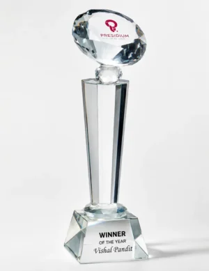 CG-101 Diamond-Top Crystal Pillar