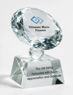 CG-105 Clear Crystal Diamond Award