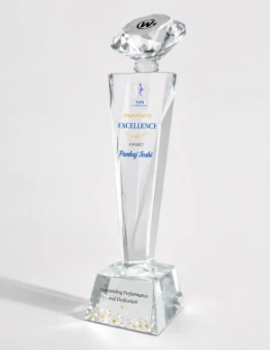 CG-136 Diamond-Top Crystal Column