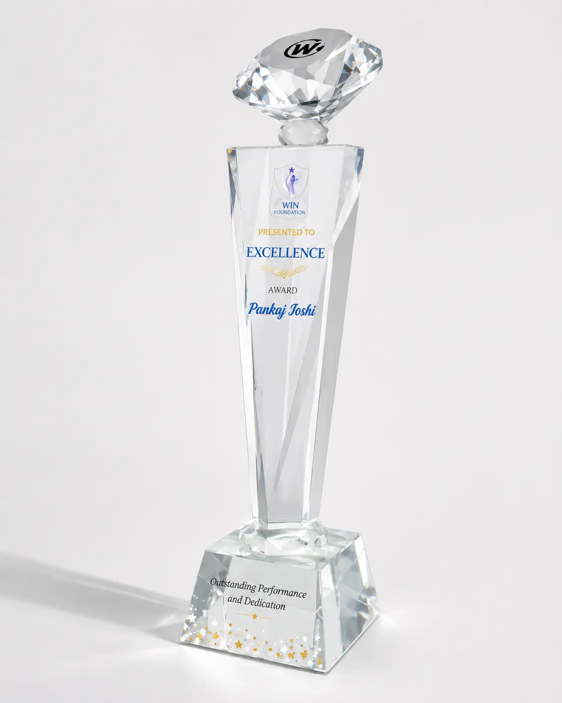 CG-136 Diamond-Top Crystal Column