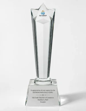 CG-150 Slim Clear Crystal Obelisk