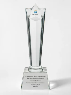 CG-150 Slim Clear Crystal Obelisk