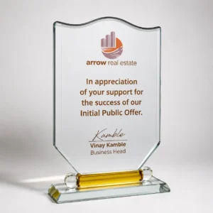 CG-471 Clear Crystal Shield Award