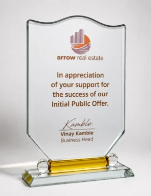 CG-471 Clear Crystal Shield Award