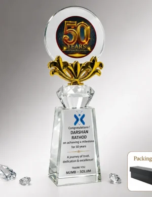 CG-539 Golden Jubilee Crystal Award