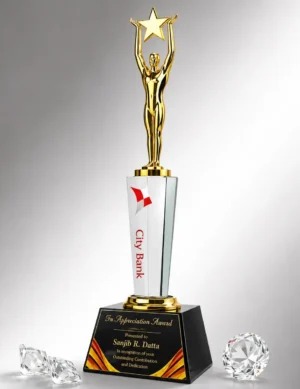 CG-558 Clear Crystal Star Figure Award