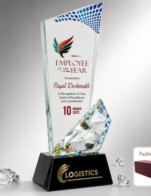 CG-566 Clear Crystal Flame Award