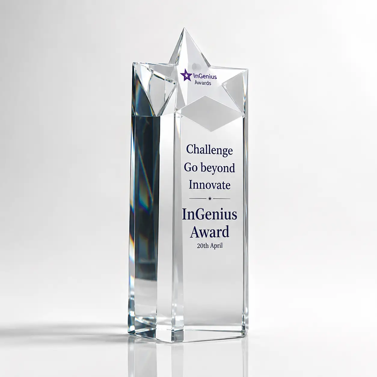 CGXL-01 Clear Crystal Block Award