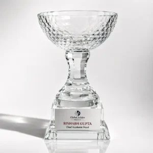 CGXL-02 Clear Crystal Bowl Award