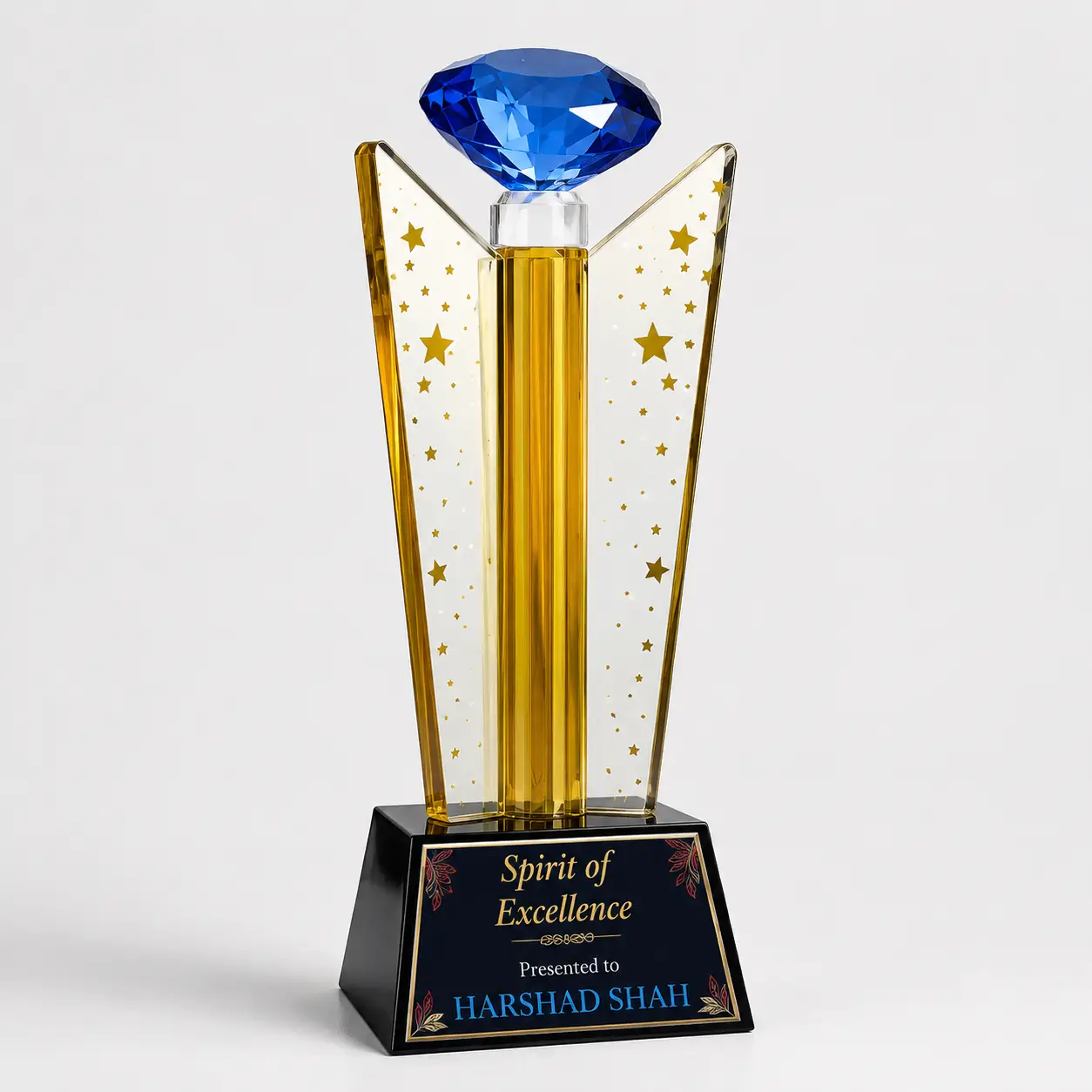 CGXL-07 Gold Star Crystal Column
