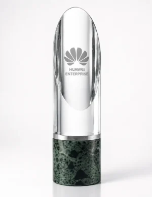 CGXL-16 Clear Crystal Petal on Green Base