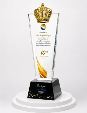 CGXL-17 Gold Crown Crystal Award