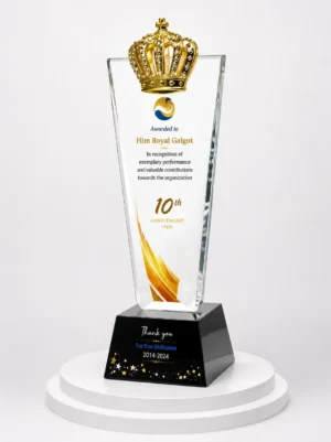 CGXL-17 Gold Crown Crystal Award