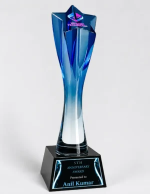 CGXL-22 Blue Star Crystal Award