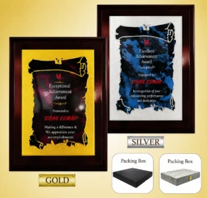FP-10616 Black & Gold Plaque