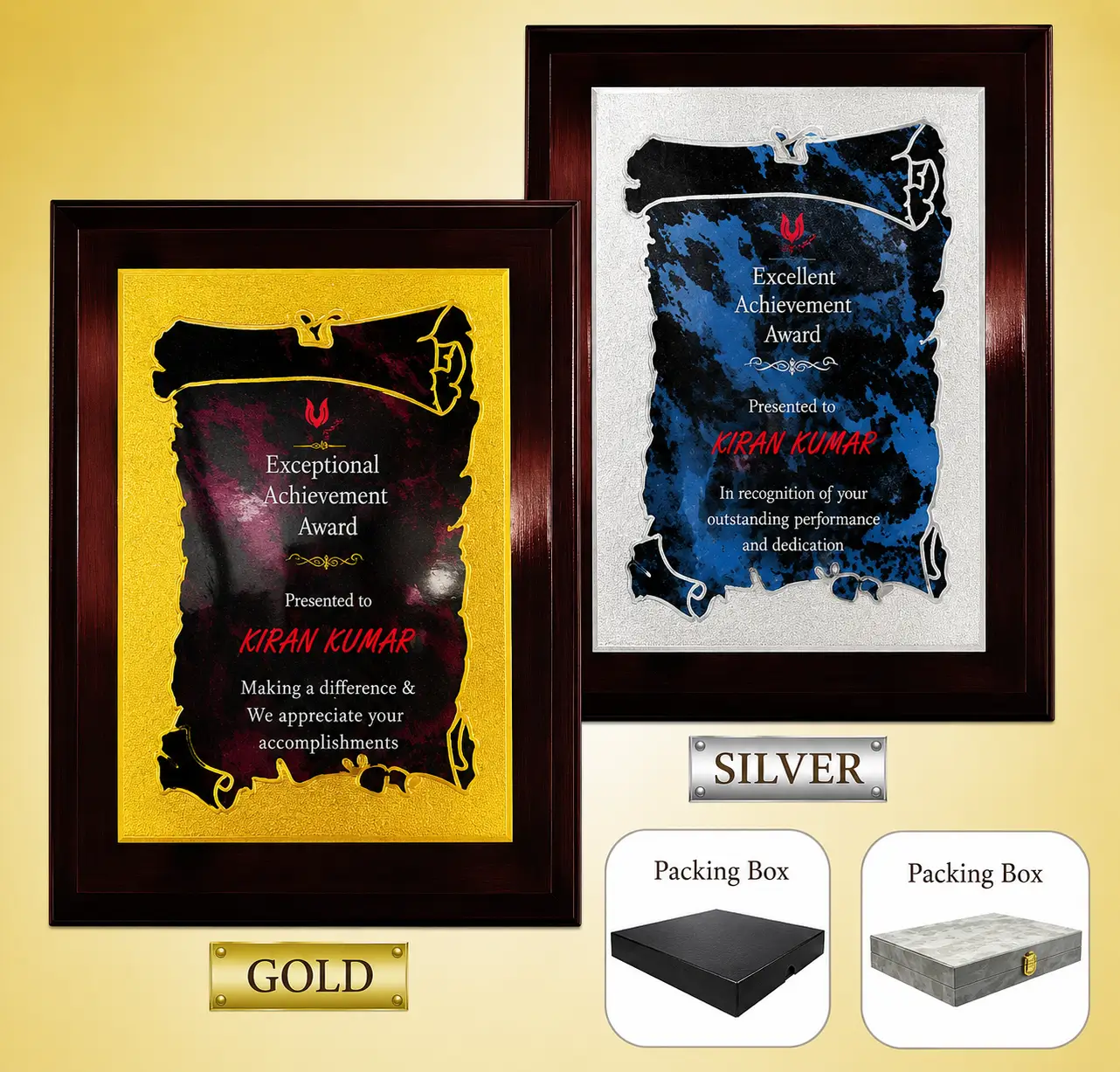 FP-10616 Black & Gold Plaque