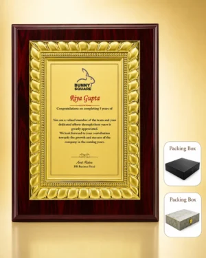 FP-10629 Gold Certificate Frame Plaque
