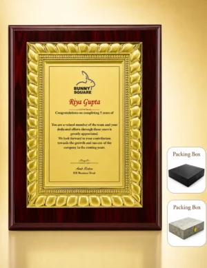 FP-10629 Gold Certificate Frame Plaque