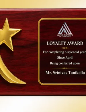 FP-10659 Red Star Loyalty Plaque