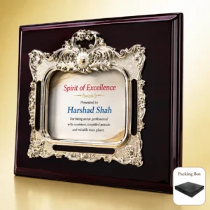 FP-10695 White Ornate Frame Plaque