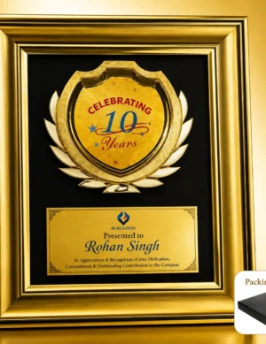 FP-10696 Gold Celebrating Frame Plaque