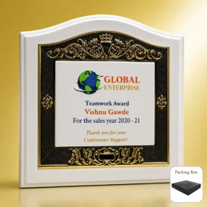 FP-10703 White Global Plaque