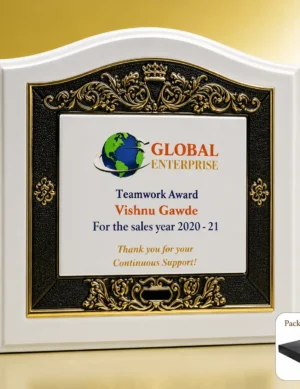 FP-10703 White Global Plaque