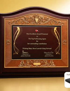 FP-10704 Wood Scallop Frame Plaque