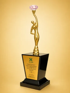 WM-9103 Gold Dancing Figure Trophy